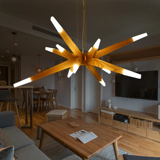 Modernas luces colgantes para comedor Modern Suspention Wooden ... Modernas luces colgantes para comedor Modern Suspention Wooden ...