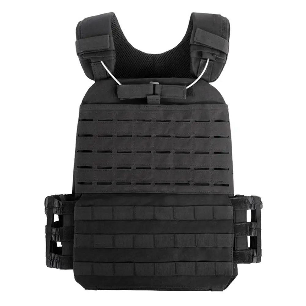 

Black Color Tactical Vest Modular Assault Vest Law Enforcement Vest Breathable Combat Training Vest Adjustable Lightweight