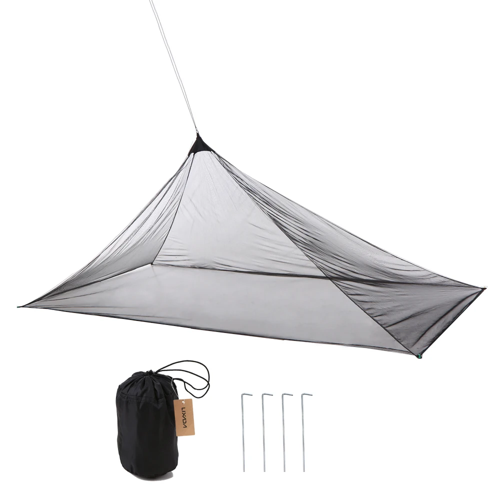 Lixada кемпинговая палатка Ультралегкая москитная сетка уличная защита от насекомых и насекомых Пирамида сетка палатка для кемпинга