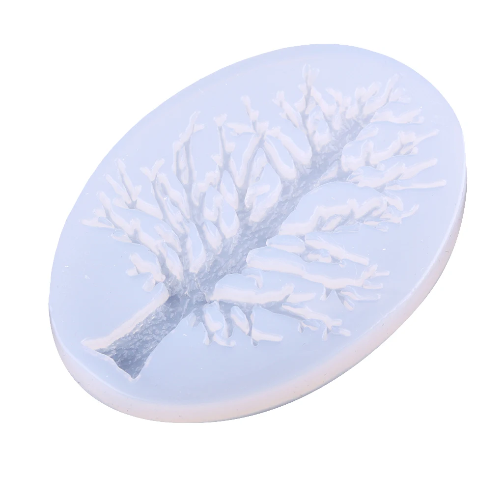 Tree Shape Silicone Molds for Resin Casting Jewelry Making Crystal Ornament DIY Craft Tools
