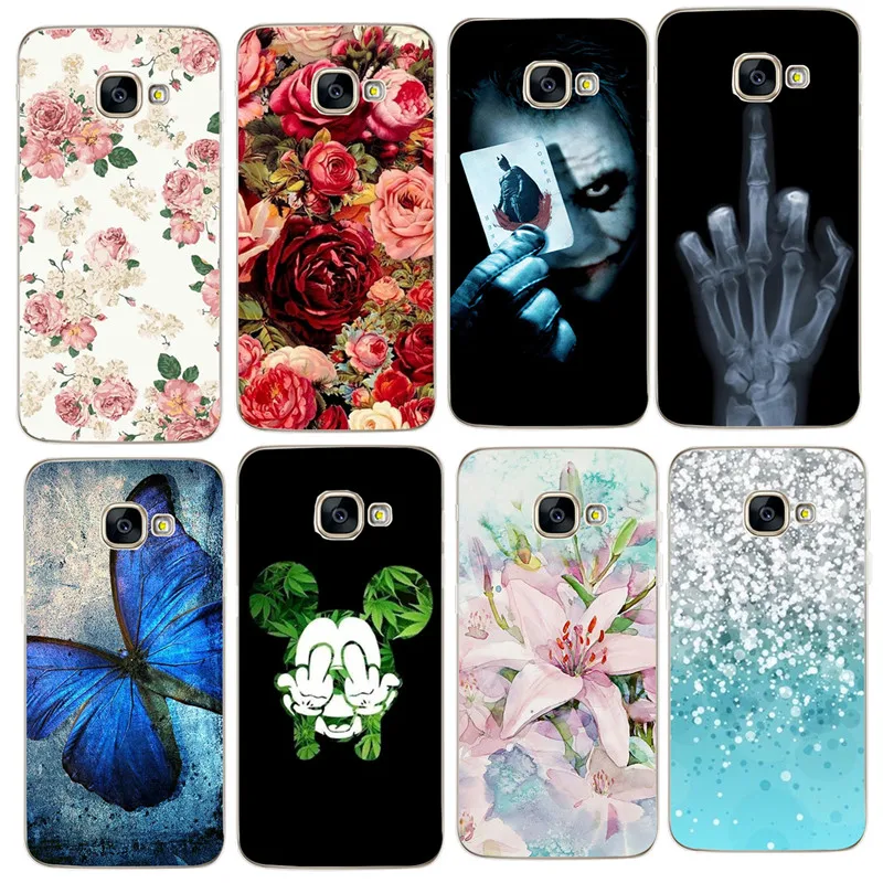 

Flower Cat Patterned Silicon Case For Samsung Galaxy S9 Plus J5 A3 A5 A7 2017 2016 A8 Plus A5 2018 Back Cover