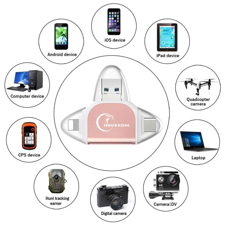 переходник картридер Smart type c Micro SD card reader Lector De Tarjeta карта памяти USB адаптер e Reader