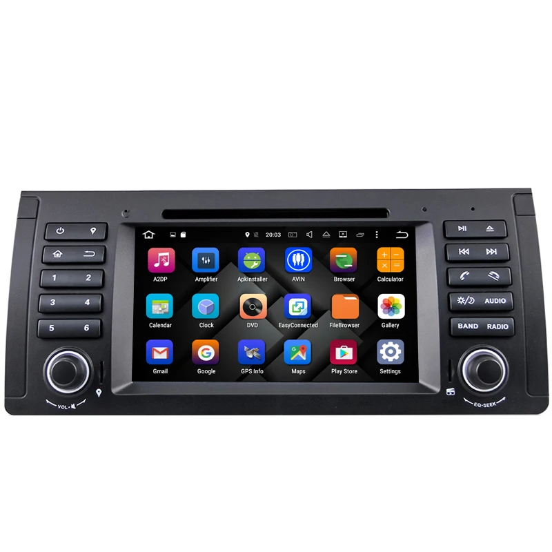 Best Idoing 1Din For BMW E39/38/53 Steering-Wheel Car DVD Multimedia Video Player Android7.1Quad Core Wifi 3G Bt Radio RDS Navigation 2