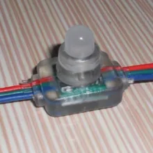 DC12V вход WS2811 пиксельный узел, 100 шт. нитке, инжекционного метода литья типа