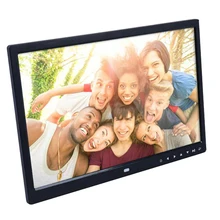 Цифровая фоторамка 12 дюймов электронное изображение рамка часы календарь пульт дистанционного управления Встроенный динамик разрешение 1280*800