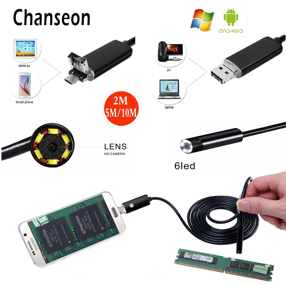 hd usb endoscope camera software