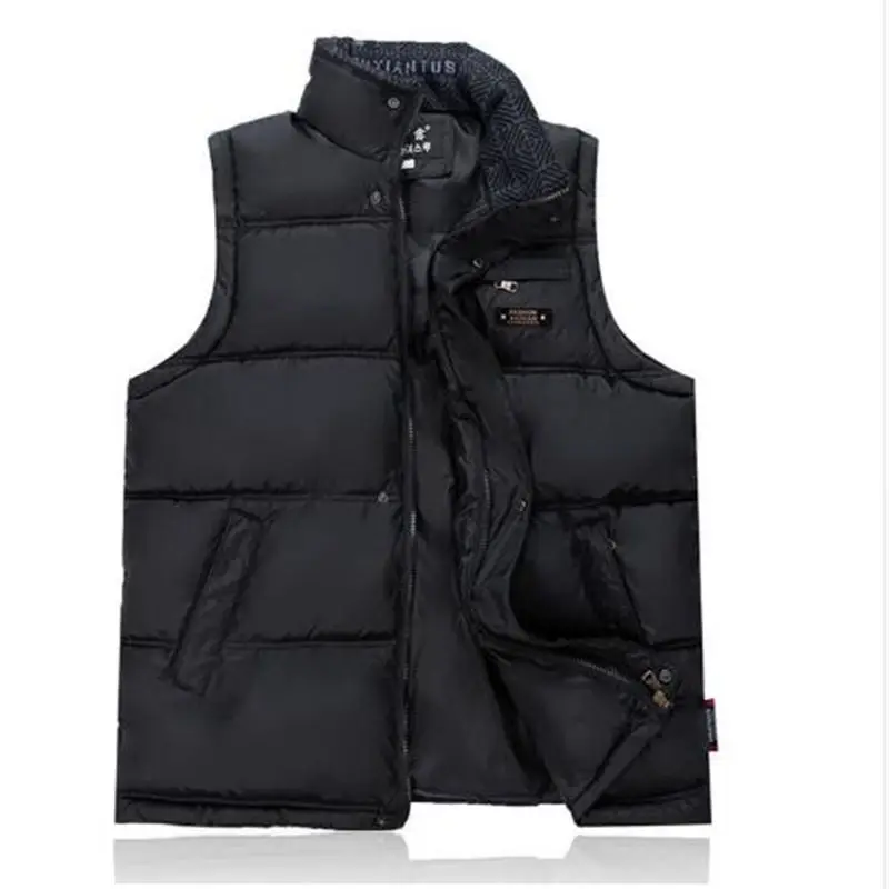 

Brieuces Middle-aged women fall and winter down vest male middle-aged father loaded thick warm waistcoat vest big yards 4XL