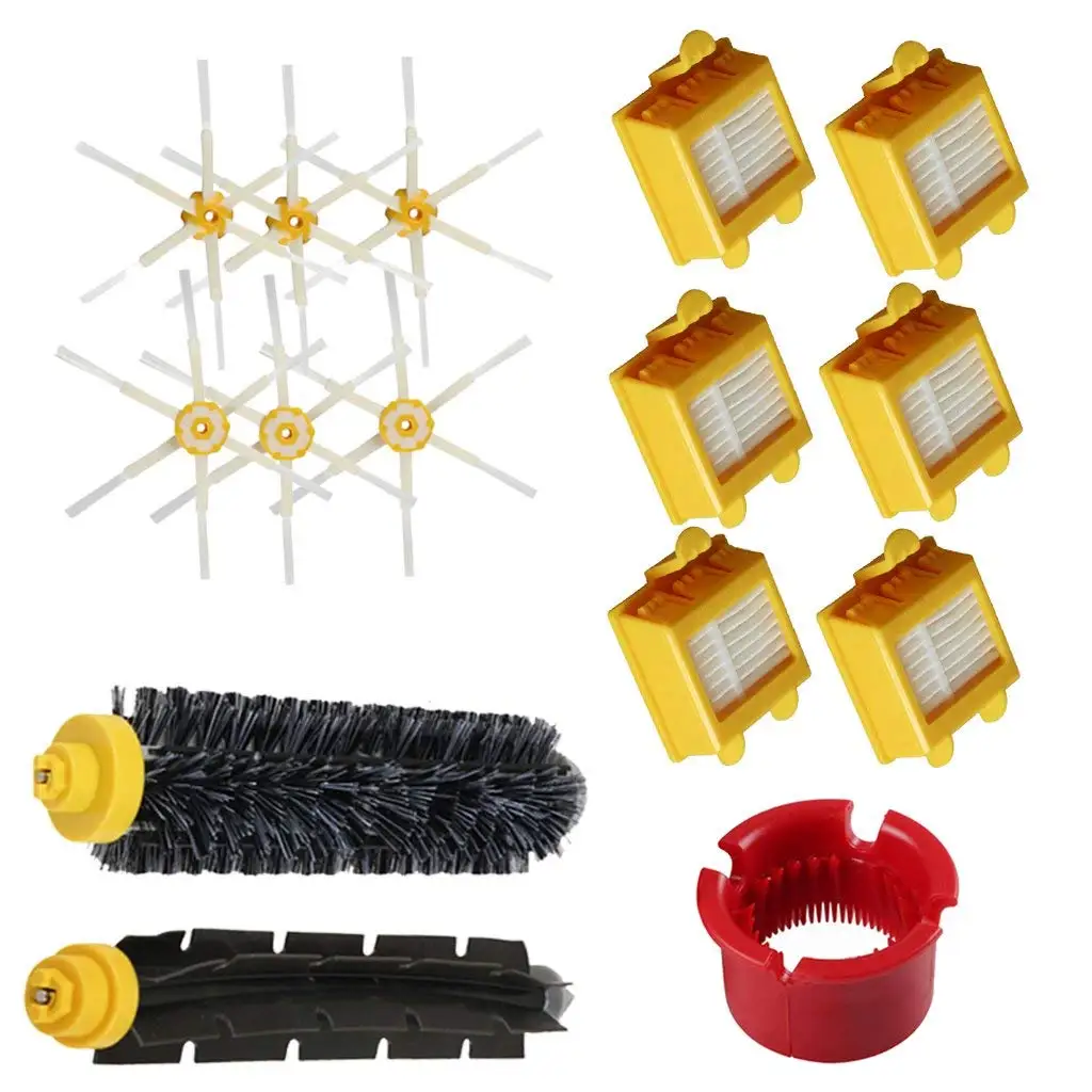 

Brush Set and 6 Arm Side Brush and Air Filter For IRobot Roomba 600/700 Series Intelligent Sweeper Vacuum Cleaner Robot