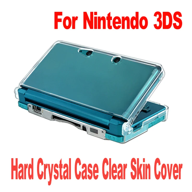 

New Crystal Clear Hard Skin Case Cover Complete Protection Plastic gaming Accessory Case cover for Nintendo 3DS N3DS Console