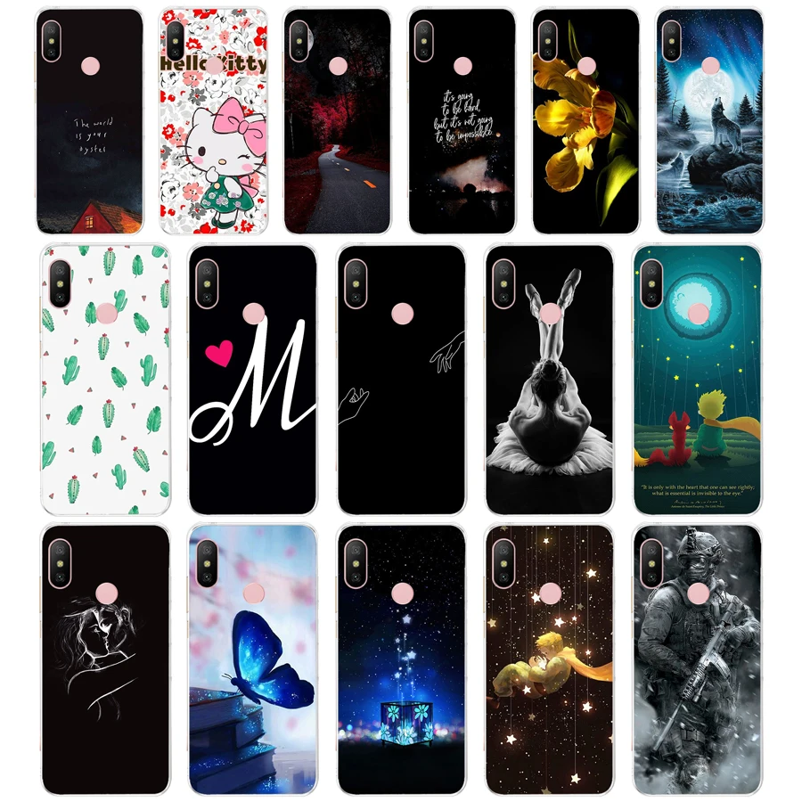 

5 Xiaomi Redmi Note 6 Pro case Cover tpu cute silicone Phone Back Cover For Xiomi Redmi Note 6 Pro 6 Cases Coque Bumper Funda