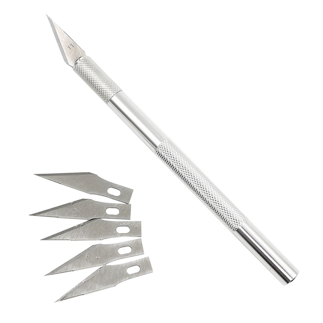 

Non-Slip Metal Scalpel Knife Tools Kit Cutter Engraving Craft knives+5pcs Blades Mobile Phone PCB DIY Repair Hand Tools