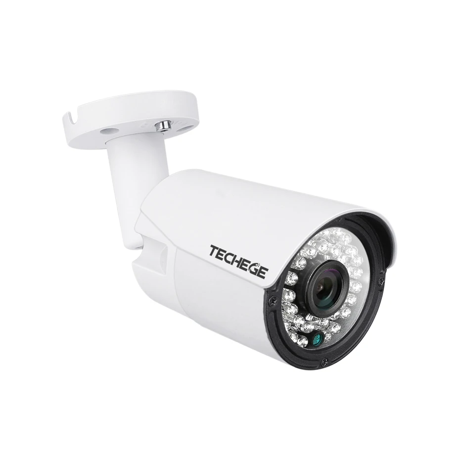 Techege H.265 IP POE камера безопасности аудио наружная Водонепроницаемая камера видеонаблюдения Motion Dectection Onvif FTP 5MP 3MP 2MP