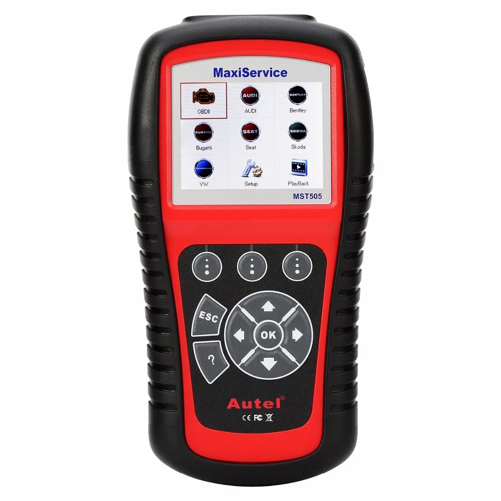 US $181.24 Autel MST505 OBD2 Code Reader Scanner for Audi Seat Skoda Cars All Systems Diagnosis Oil EPB Full OBDII Functions Printing Data