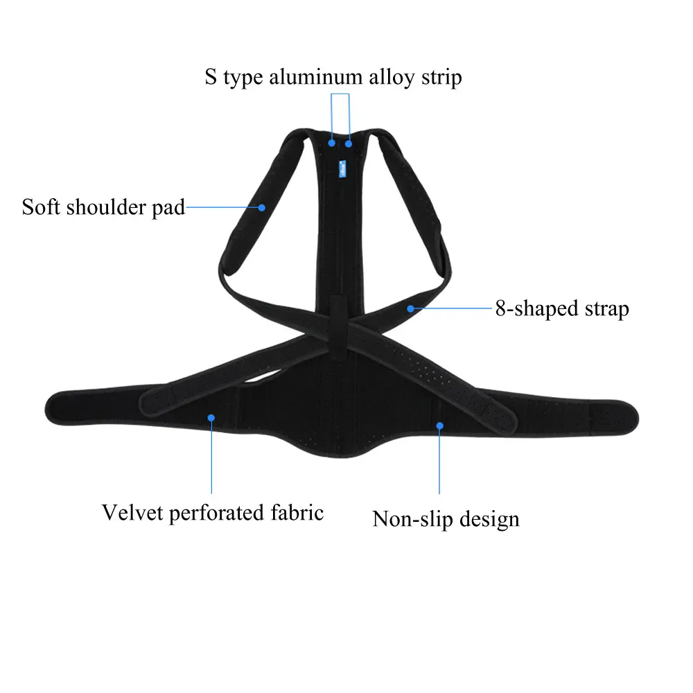 1 шт. Корректор осанки, подтяжки для спины, плеч, талии, поясницы ...