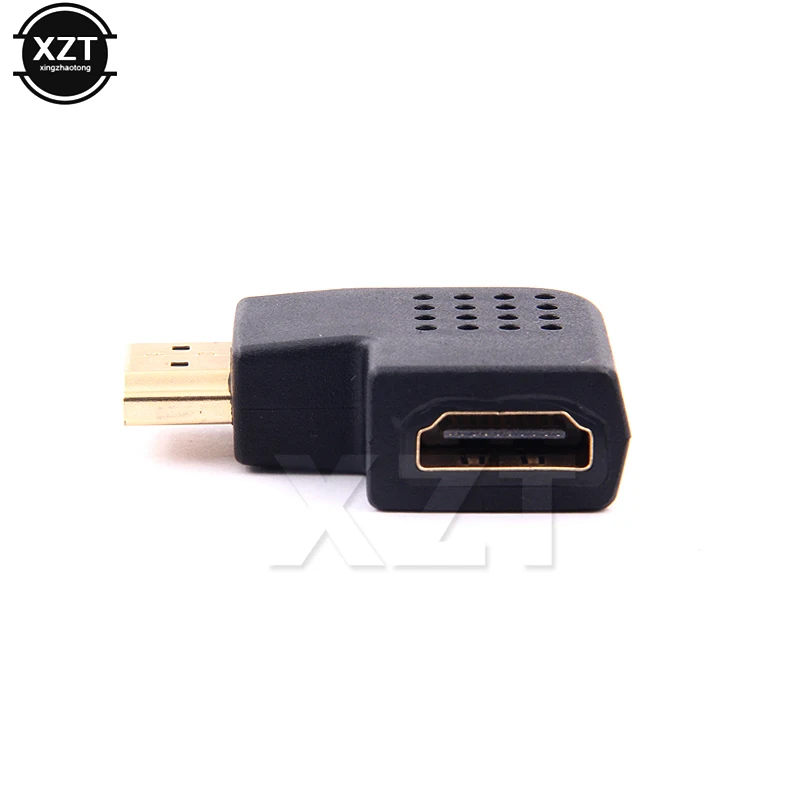 Кабельный адаптер-переходник HDMI штекер к HDMI Женский Кабель адаптер, преобразователь, удлинитель правый/левый угол для HDTV HDMI 1080 P