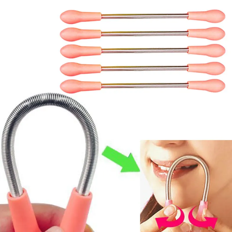 

Hot Sale 5Pcs Threading Facial Hair Epicare Pratical Facial Care Hair Remover Epistick Epilator Removal Free Bend Tool H7JP