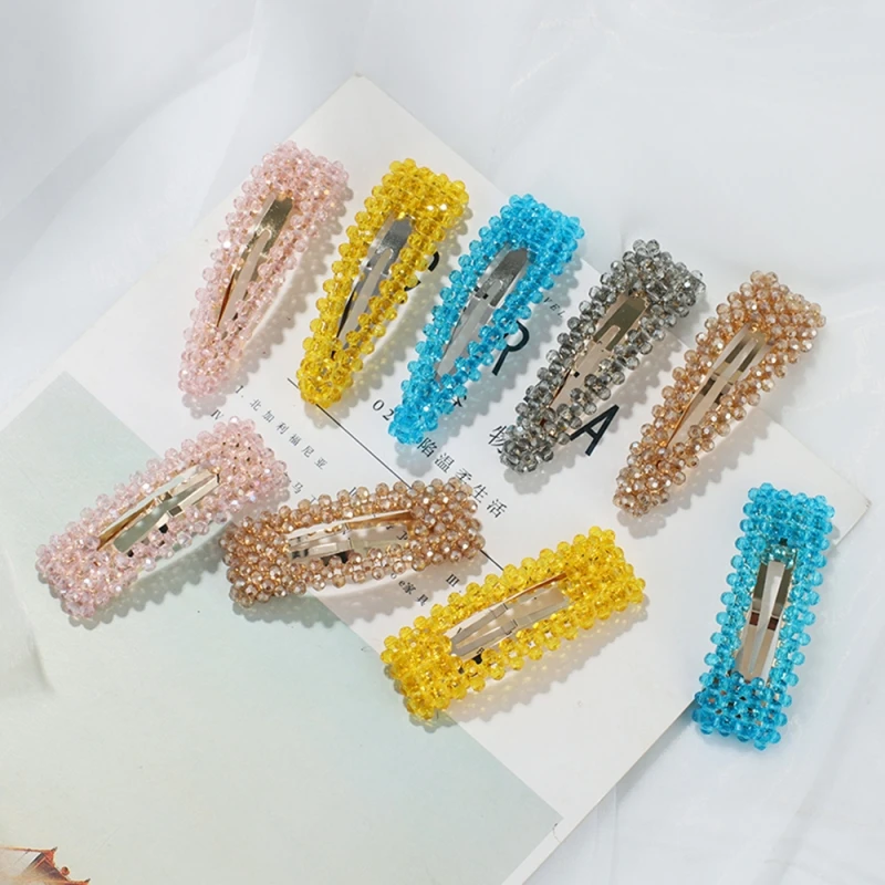 

Classic Imitation Crystal Bling Beads Hair Pins For Women Girls Headwear Hair Clips Barrette Style Tools Accessories Wholesale