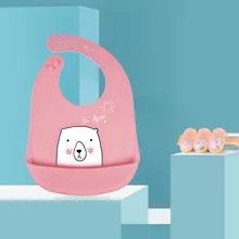 Детский силиконовый Слюнявчик с мультяшными принтами, детские нагрудники, регулируемый водонепроницаемый нагрудник для маленьких мальчиков и девочек, инструменты для кормления, детские вещи для новорожденных