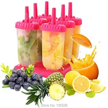 Nueva Llegada 8 UNIDS DIY Frozen Ice Cream Pop Mold Alta Calidad Icepop Bloquear Icy Hielo-polo Fabricante De Conjunto