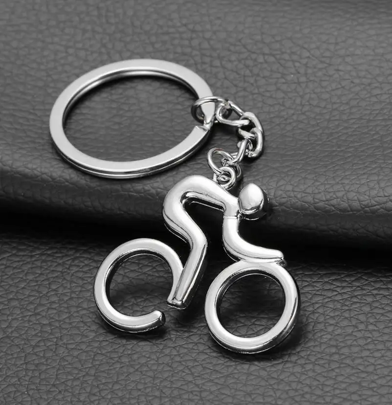 Trendy Metal Model Bicycle Pendant Keychain Men Athlete Moto Keychains And Keyring Sport Outdoor