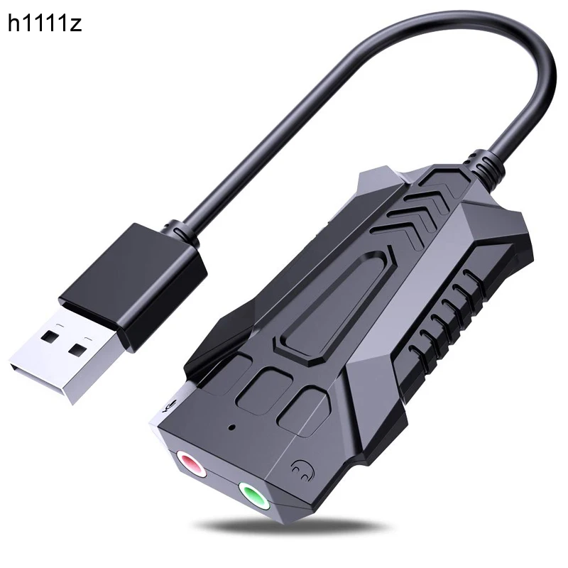Внешняя звуковая карта Mini 3 5 мм USB адаптер для микрофона динамика аудио