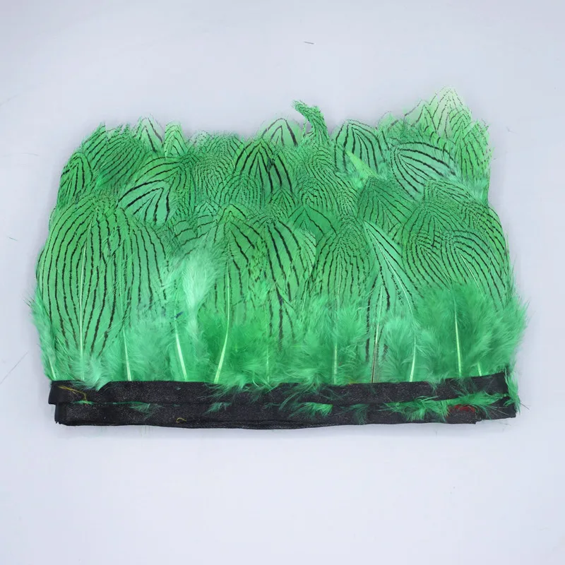 Красивые перья фазана ширина обрезки 6-10 см петух перо лента для DIY ремесла костюмы шитье украшения