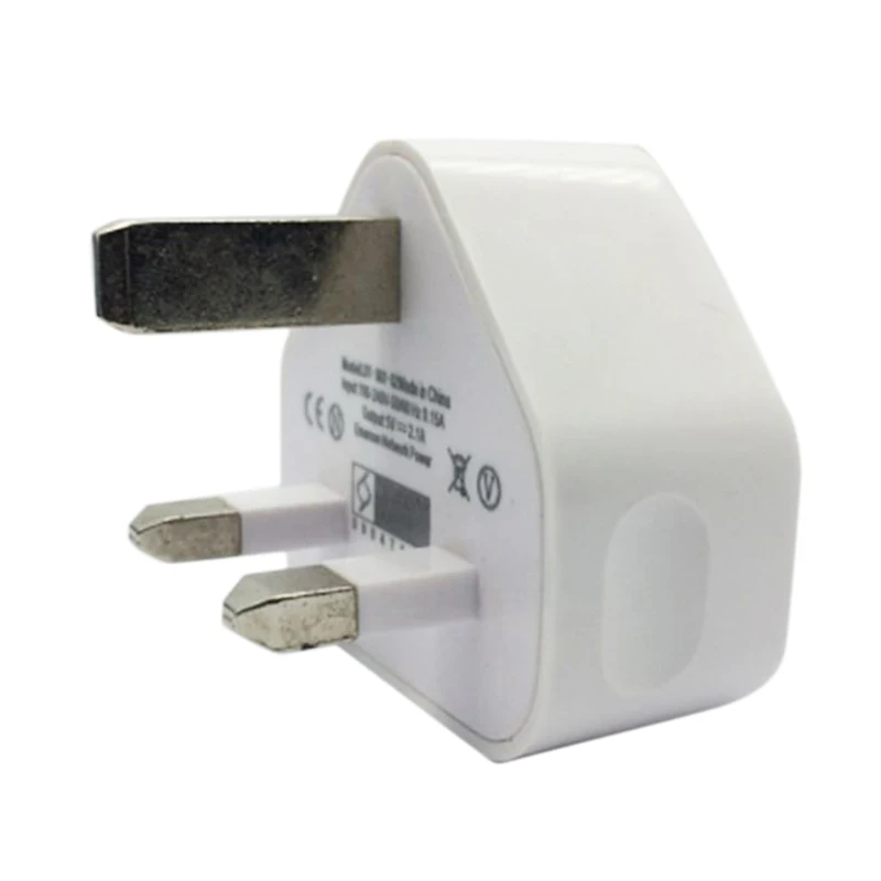 Dual Port USB Power Adapter 5V 2.1A UK Plug Charger For iPhone Samsung Huawei USB Wall Charger Universal