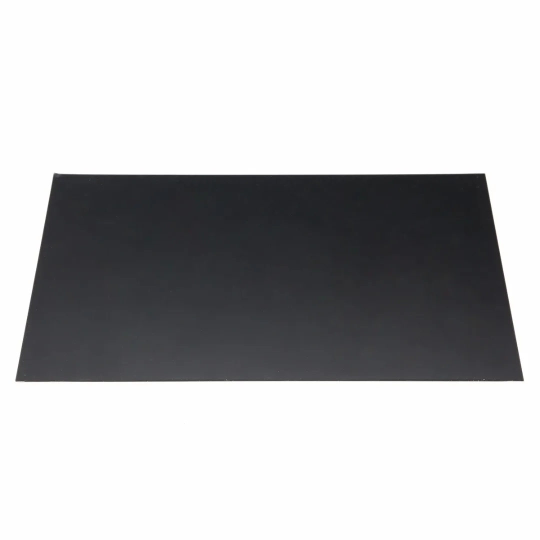 ABS Styrene Plastic Flat Sheet Plate Durable Black For Business Industry 9 Size 