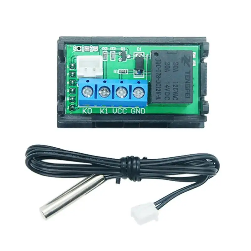 W2810 односторонний DC12V 20A цифровой двойной дисплей модуль контроля температуры