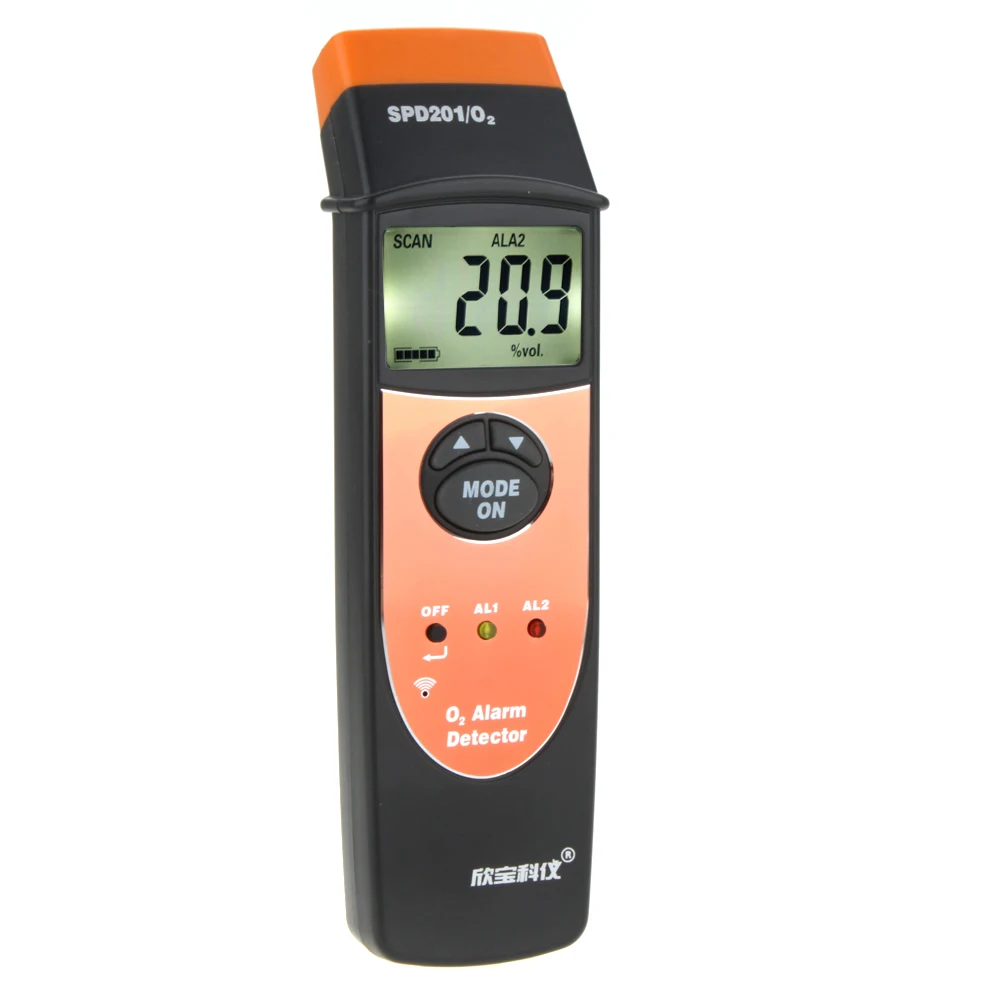 

KKmoon SPD201 Gas Detector Oxygen(O2 ) Alarm Tester Measuring 0-25% VOL with LCD Backllight