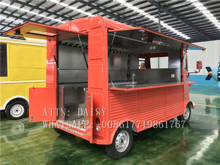 Мобильная машина для фаст-фуда, закуска, мороженое, трейлер, торговый фургон для еды