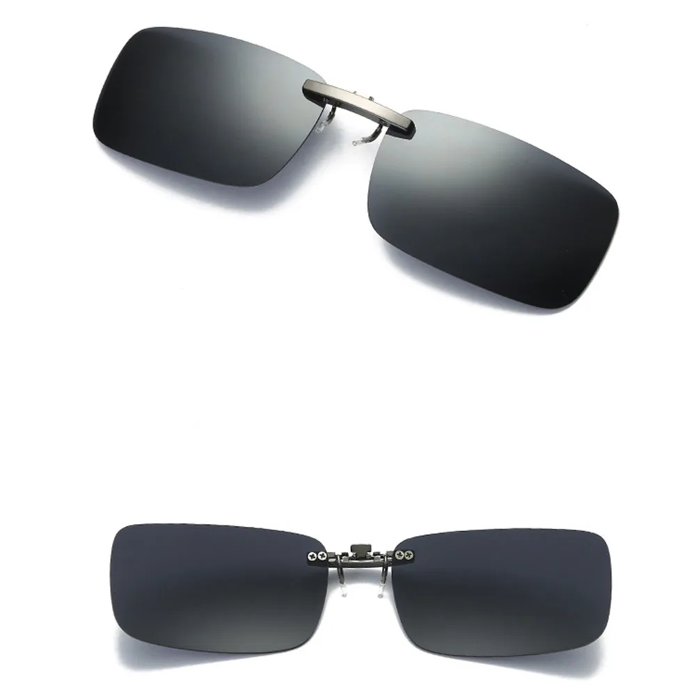Очки водителя съемные линзы ночного видения вождения Металлические поляризованные прикрепляемые очки солнцезащитные очки для вождения автомобиля# p4