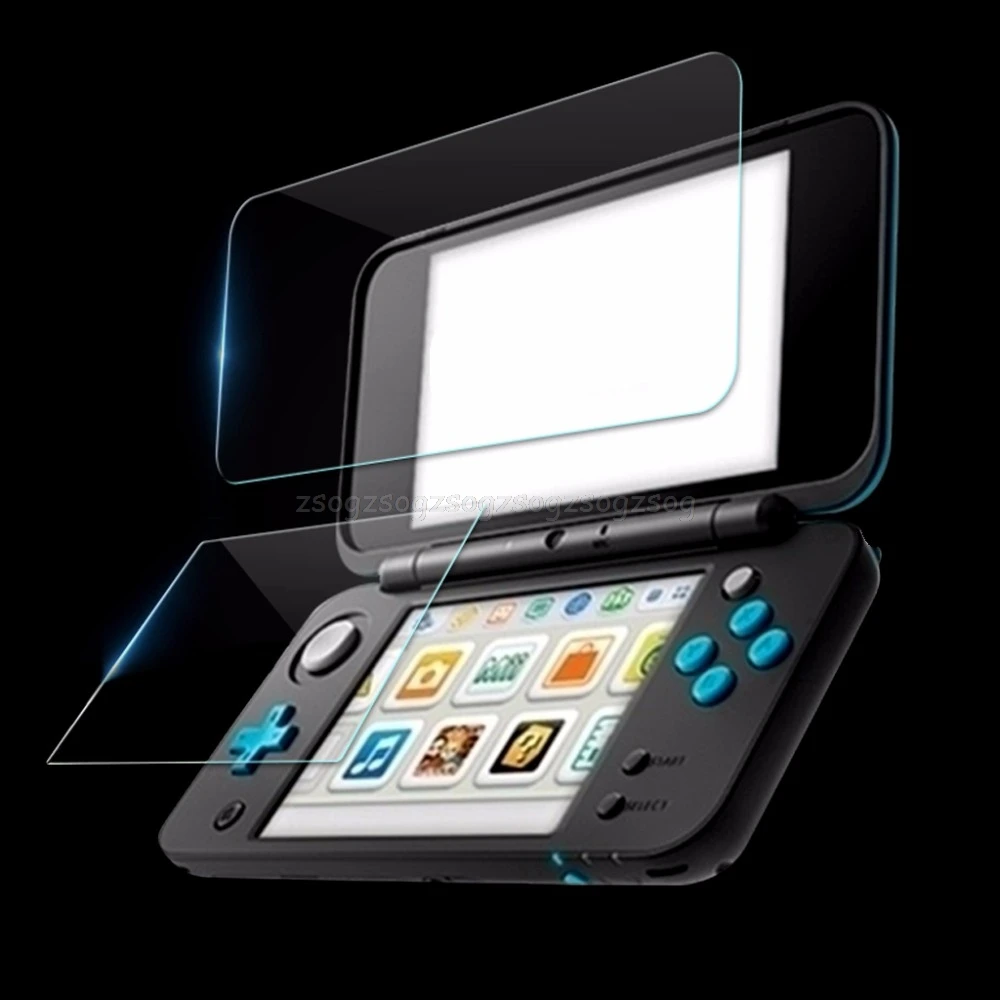 

2in1 Top Bottom HD Ultra Clear Protective Film Surface Guard Cover for New 2DS XL 2DS LL LCD Screen Protector Skin Jy23 19
