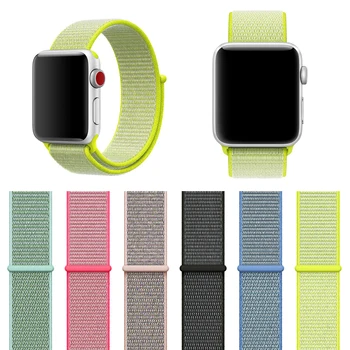 

Woven Nylon Sport Loop band for Apple watch 42mm 38mm replacement bracelet strap watchband for series 1 / 2 / 3 bands