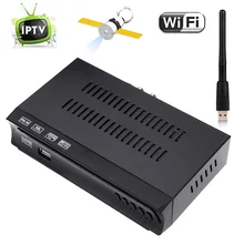 1 г 8 м Оперативная память DVB-S2 HD цифровой спутниковый IPTV M3U комбинированный приемник приставки + USB WI-FI ключ Поддержка Икс Biss ключ Мощность Vu cccam