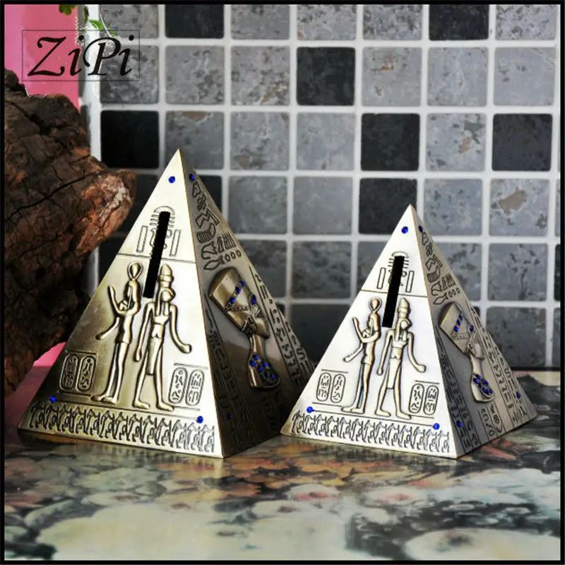Новая египетская Ретро Пирамида Копилка Изысканная Декоративная копилка креативный милый подарок украшения подарки