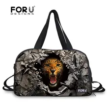 FORUDESIGNS/спортивная сумка для фитнеса с серым принтом с животными, большая вместительность для крутых мужчин, спортивная сумка с обувью, удобная мужская сумка с Т-образным дизайном