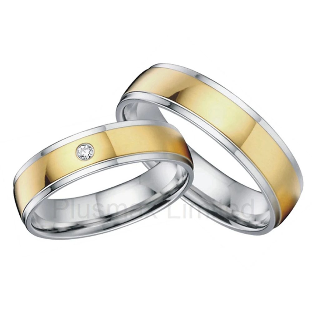 classic design gold color titanium cheap wedding bands anniversary engagement promise rings for men and women - Wedding Rings For Cheap classic design gold color titanium cheap wedding bands anniversary engagement promise rings for men and women - Wedding Rings For Cheap