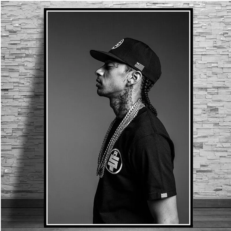 Плакат и печатная графика новая Nipsey Hussle Rapper хип хоп Музыка поп звезда портрет настенная художественная живопись картины для гостиной домашний декор - Цвет: Бургундия