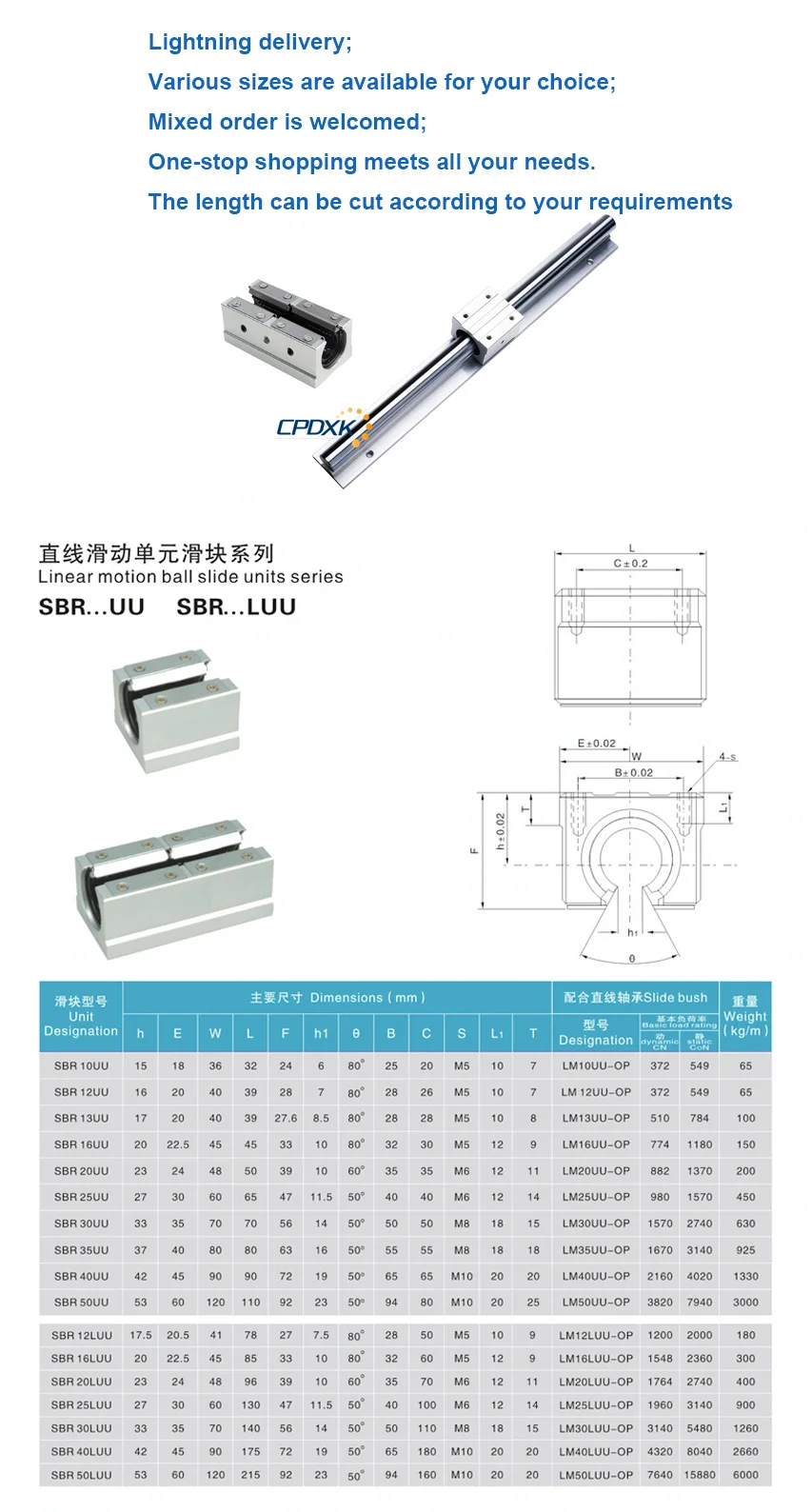 Направляющая SBR шариковый винт SFU1605+ 2 шт. линейная направляющая SBR16 L400mm+ 4 шт. SBR16UU+ сторонник BK12 и BF12+ муфта 8*10