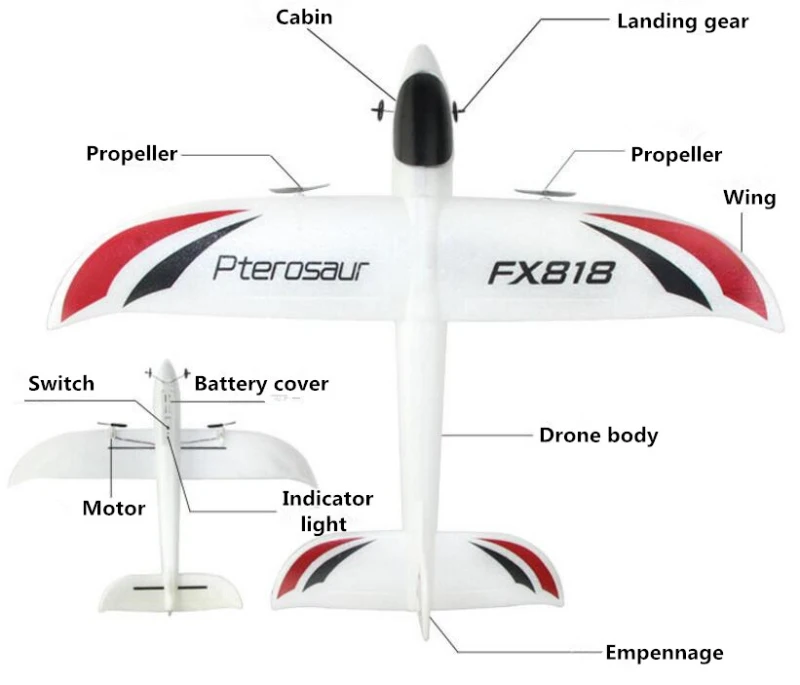 Радиоуправляемый самолет большого размера FX818 с фиксированным крылом, радиоуправляемая электронная игрушка, Радиоуправляемый планер, уличная игрушка для детей, лучшие подарки vs f939 f949