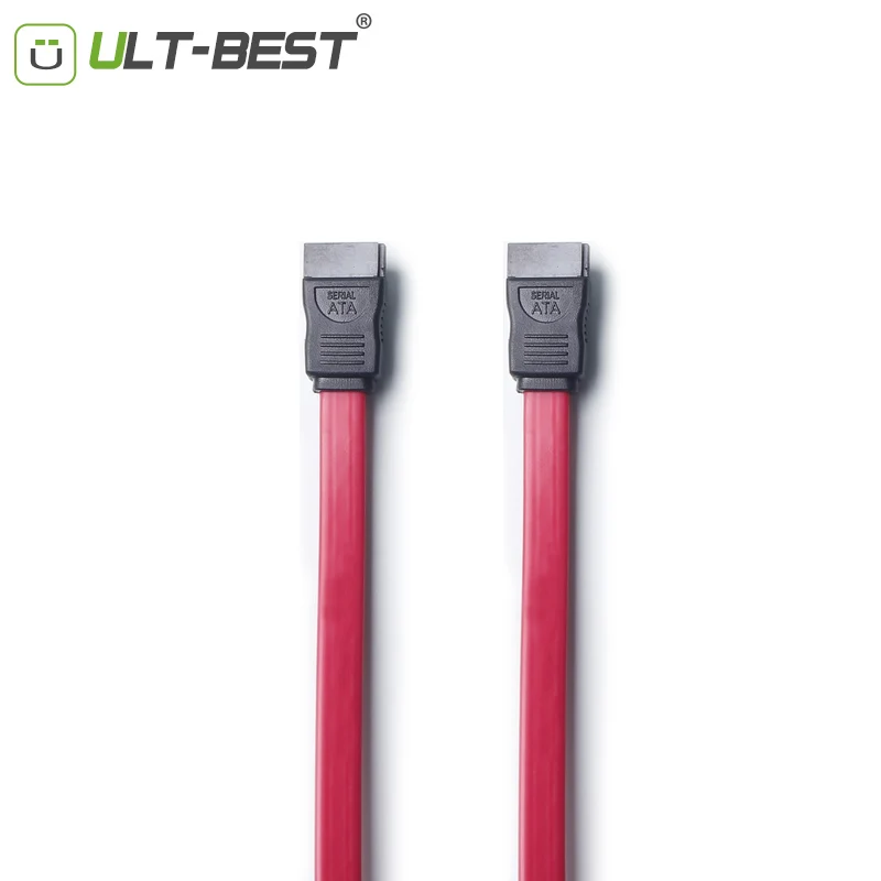 ULT-BEST Wholesales High Speed SATA Cable Hard Disk Drive Data Cable for HDD SSD Hard Drive Adapter Cable 40cm 