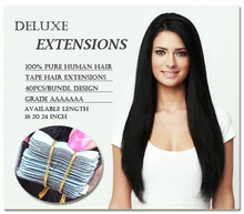 Top Quality Tape Hair Extensions 100% 8A brazilian Virgin Human Hair Extensions Skin Weft Hair Extension 16-24 inch