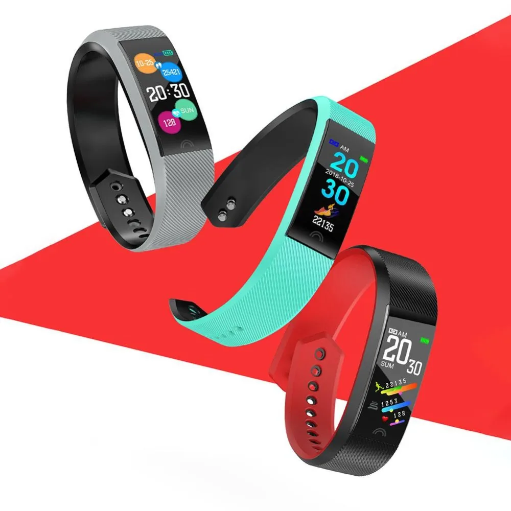 

F6 Color Screen Smart Bracelet Heart Rate Blood Pressure Monitoring Multi-Sports Waterproof Wristband Hot