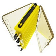 1 шт. пластиковый большой размер океанские Рыболовные Снасти Коробка двухсторонний портативный чехол для организации коробка для искусственных приманок приманка