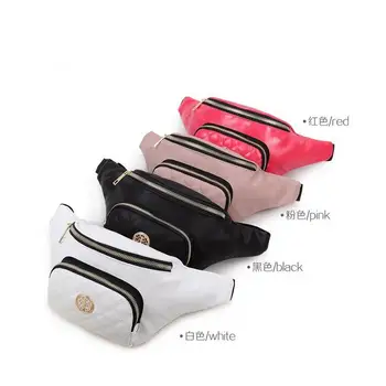

100pcs/lot 2019 Women Checked Belt Bag Korean PU Waist Bags Travel Shoulder Bag Party Rave Hip Bum Bag