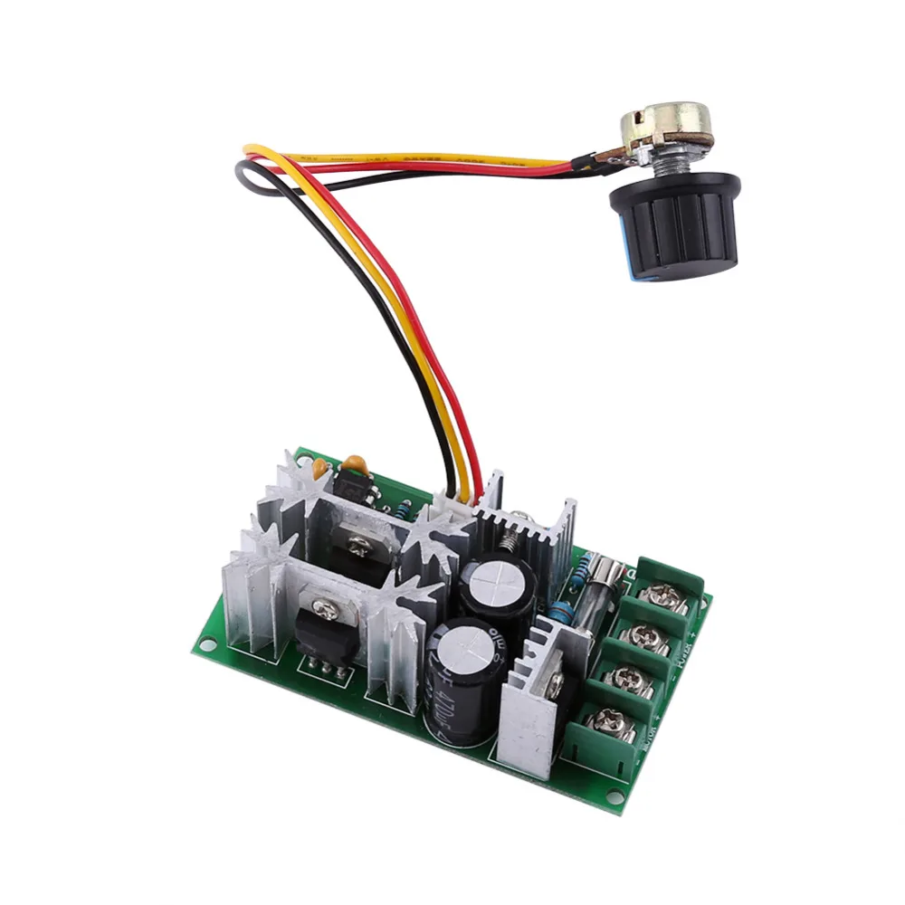 

DC10-60V 20A PWM Motor Speed Regulator Controller Switch High Power Driver Module Adjustable Speed Board