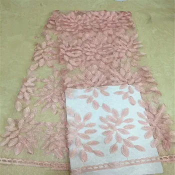 

African Lace Fabrics Latest Bridal Net lace Fabric For Wedding High Quality Beaded French Lace Fabric for wedding dress xc13-55