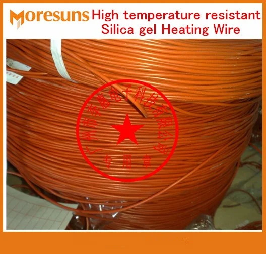 Fast Free Ship 50m/roll High Temperature Resistant Silicone Heating Wire/Electric Blanket Cable