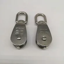 1 шт M20 высокое качество Нержавеющая сталь тяжелых Сталь один колеса поворотные подъема шкив троса блок